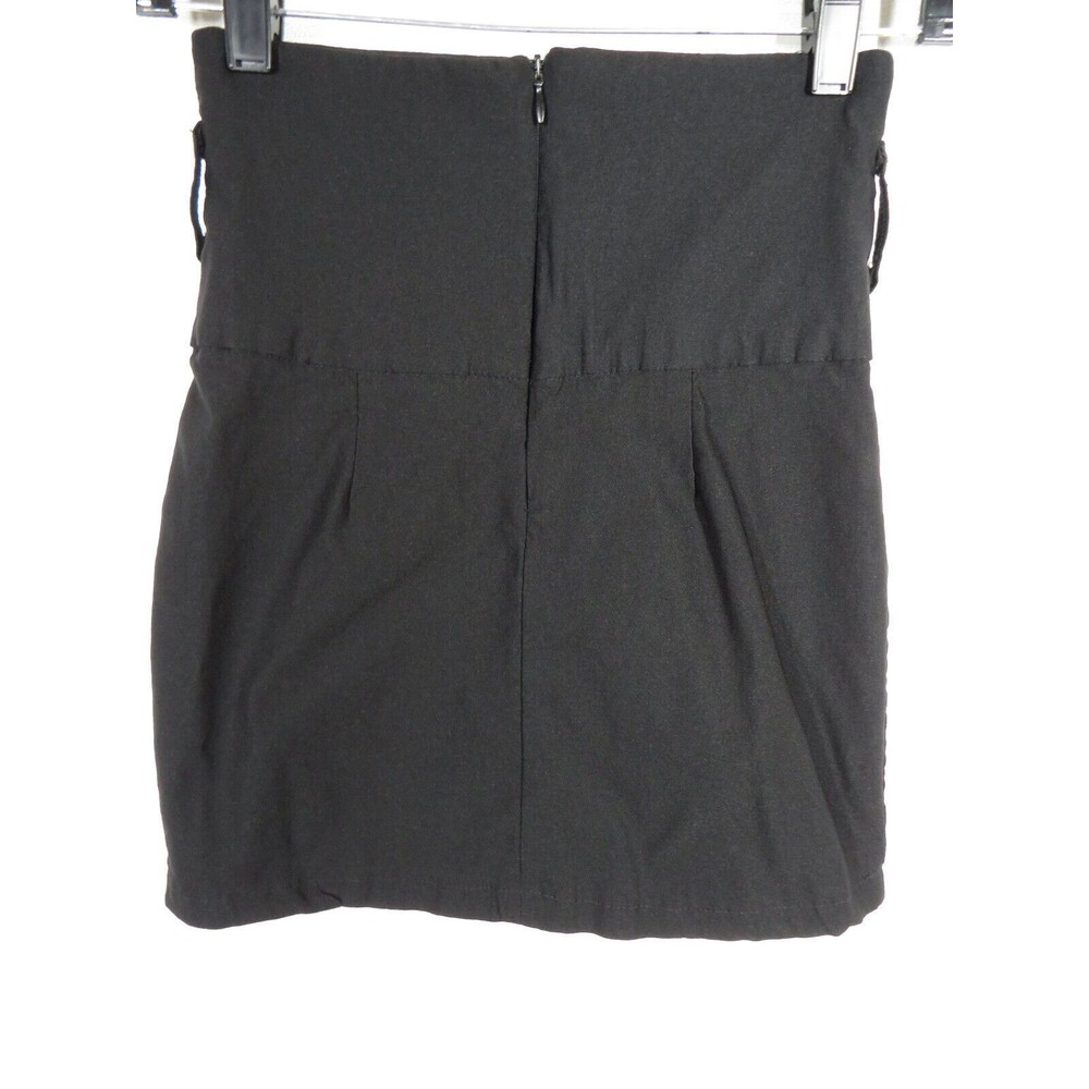 Forever 21 xxi Women's Black High Waist Stretchy Mini Skirt Size S - Picture 3 of 7